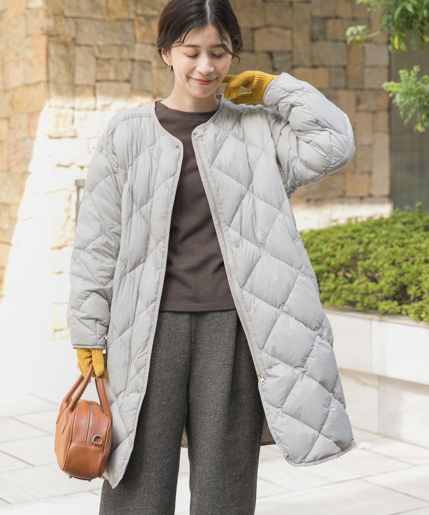 URBAN RESEARCH DOORS｜ライトダウンキルトロングコート | Rakuten