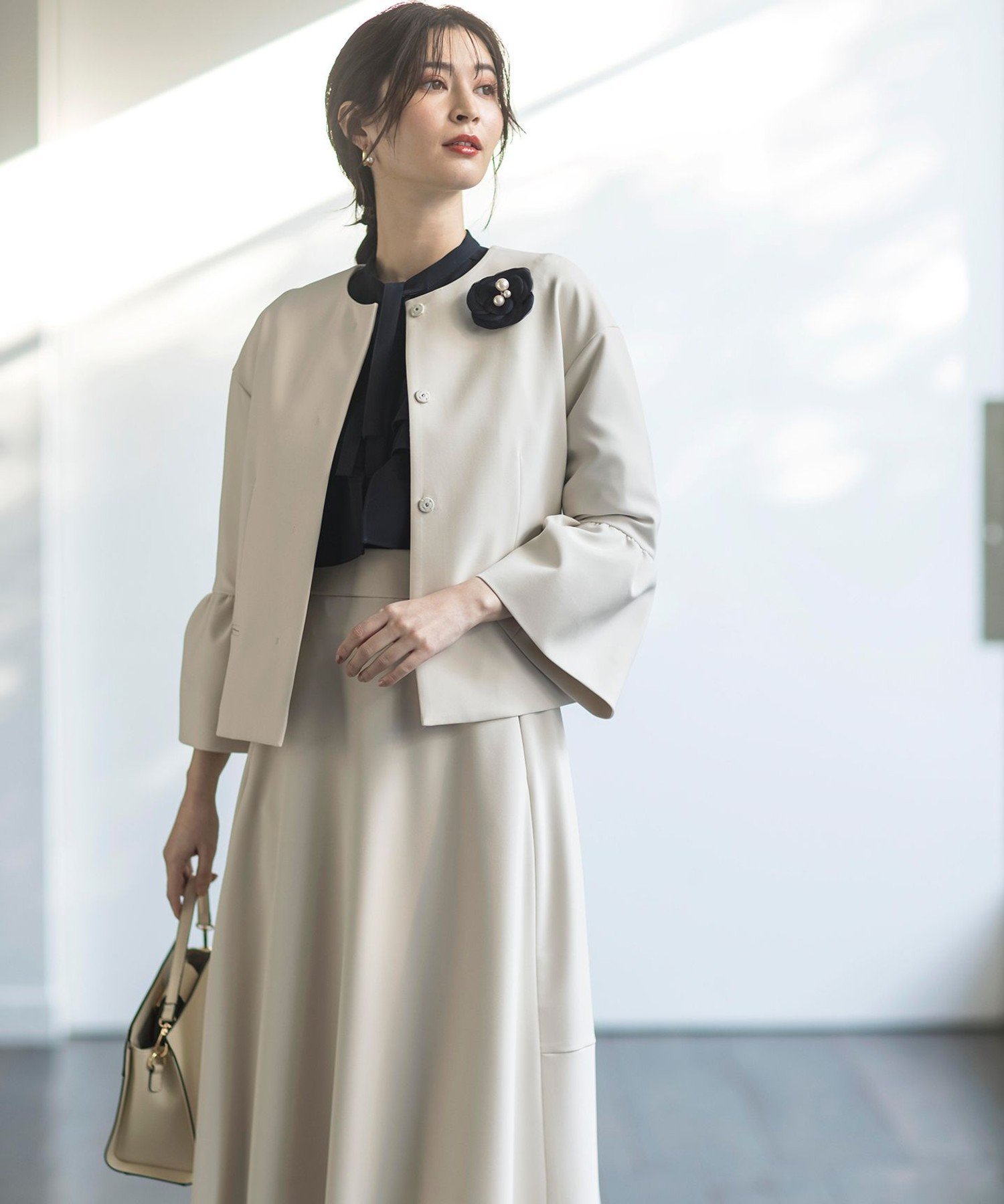 組曲｜【KUMIKYOKU NAVY】コンフォータブルドレープ ジャケット