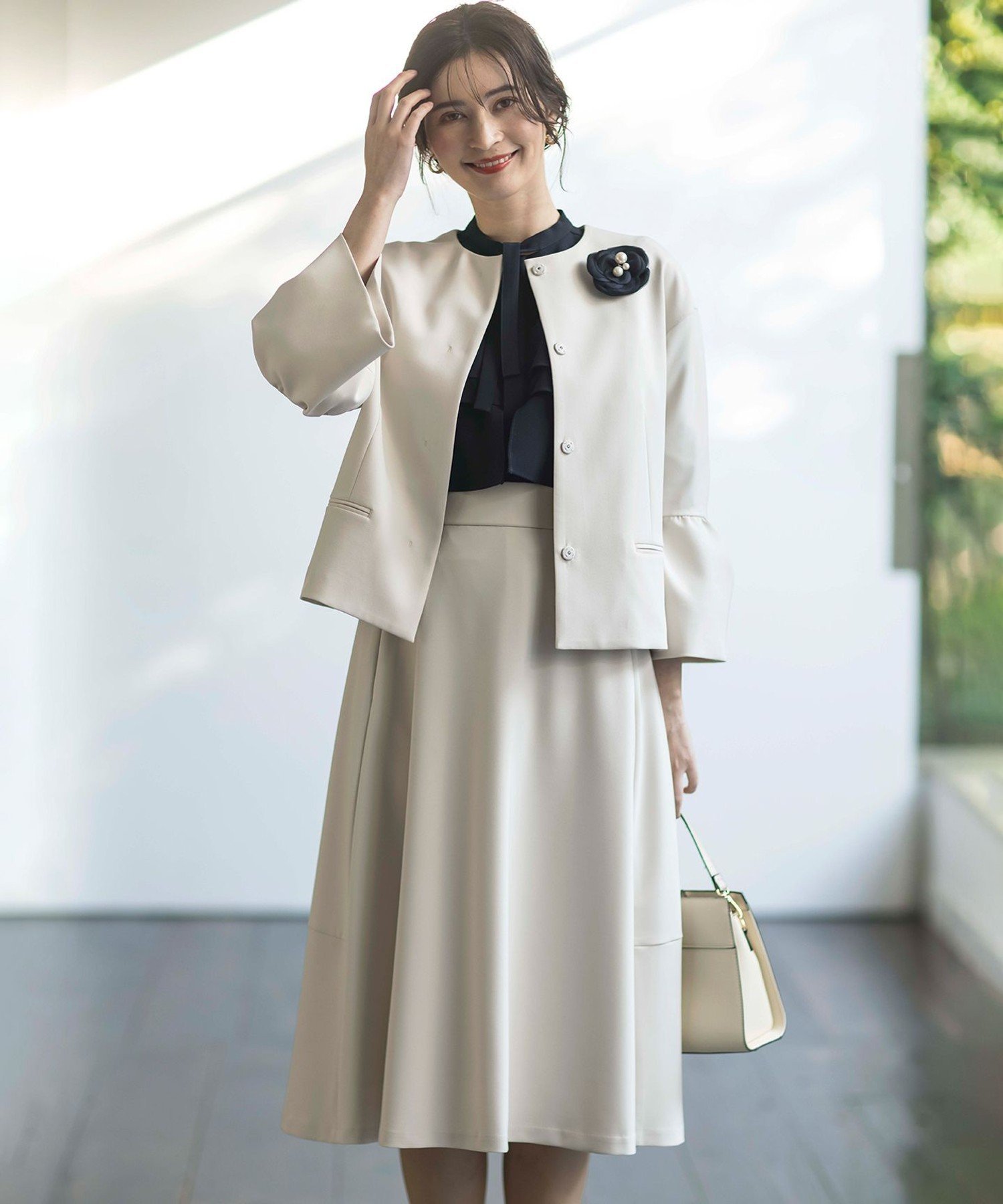 組曲｜【KUMIKYOKU NAVY】コンフォータブルドレープ ジャケット