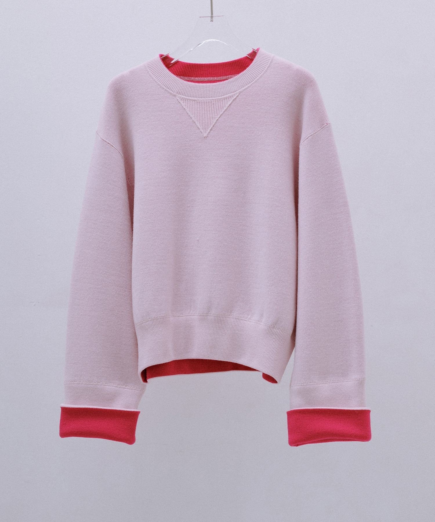 ADAM ET ROPE'｜バイカラーリバーシブルニットプルオーバー | Rakuten