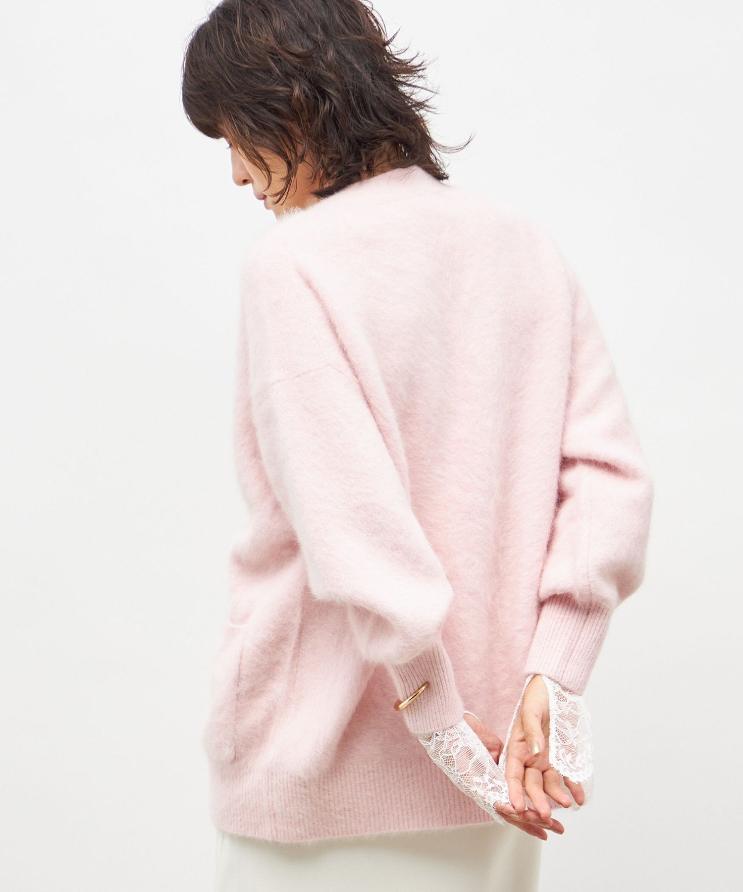 NOLLEY'S｜カシミヤ混ヘアリーVネックカーディガン | Rakuten Fashion