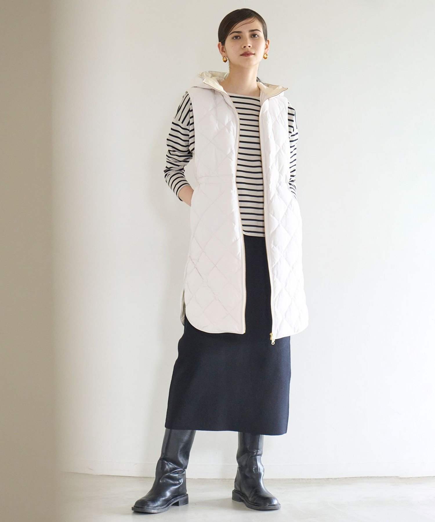 UNFILO｜【TAION×UNFILO】フード付き ジレ | Rakuten Fashion(楽天