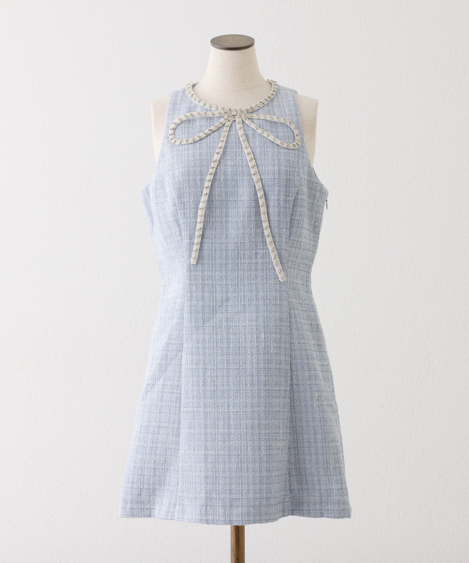 one after another NICE CLAUP｜ビジューリボンミニワンピ | Rakuten