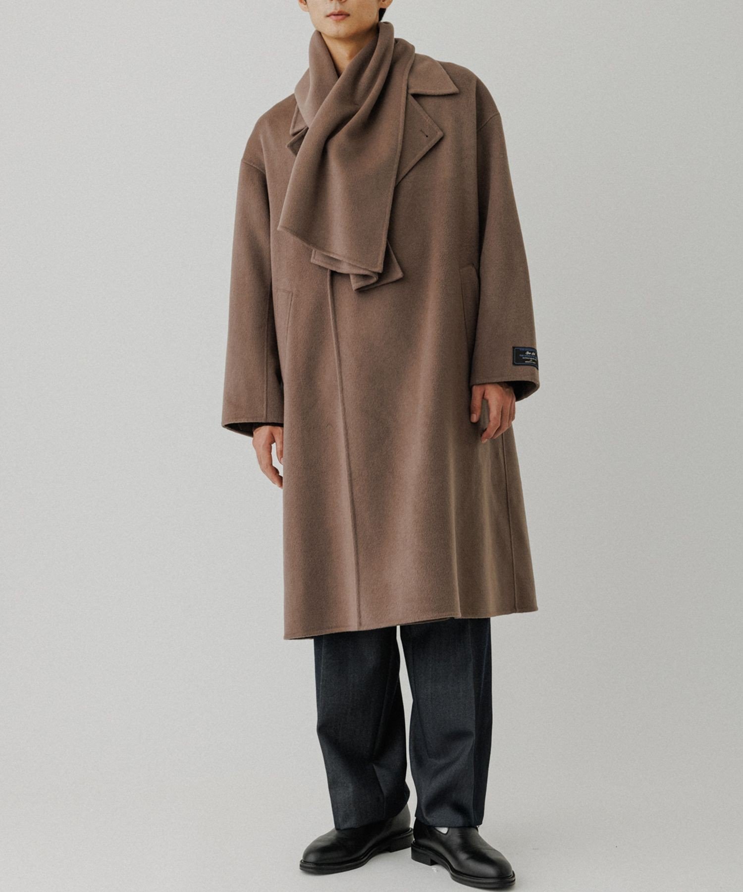 ADAM ET ROPE'｜メリノウール ダブルフェイス セミダブルコート