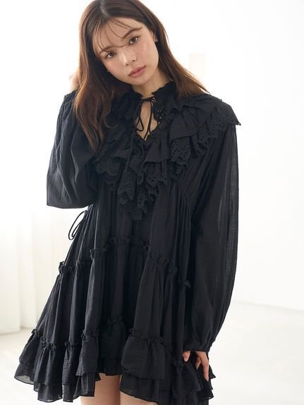 SNIDEL｜コットンレースBOHOチュニック | Rakuten Fashion(楽天