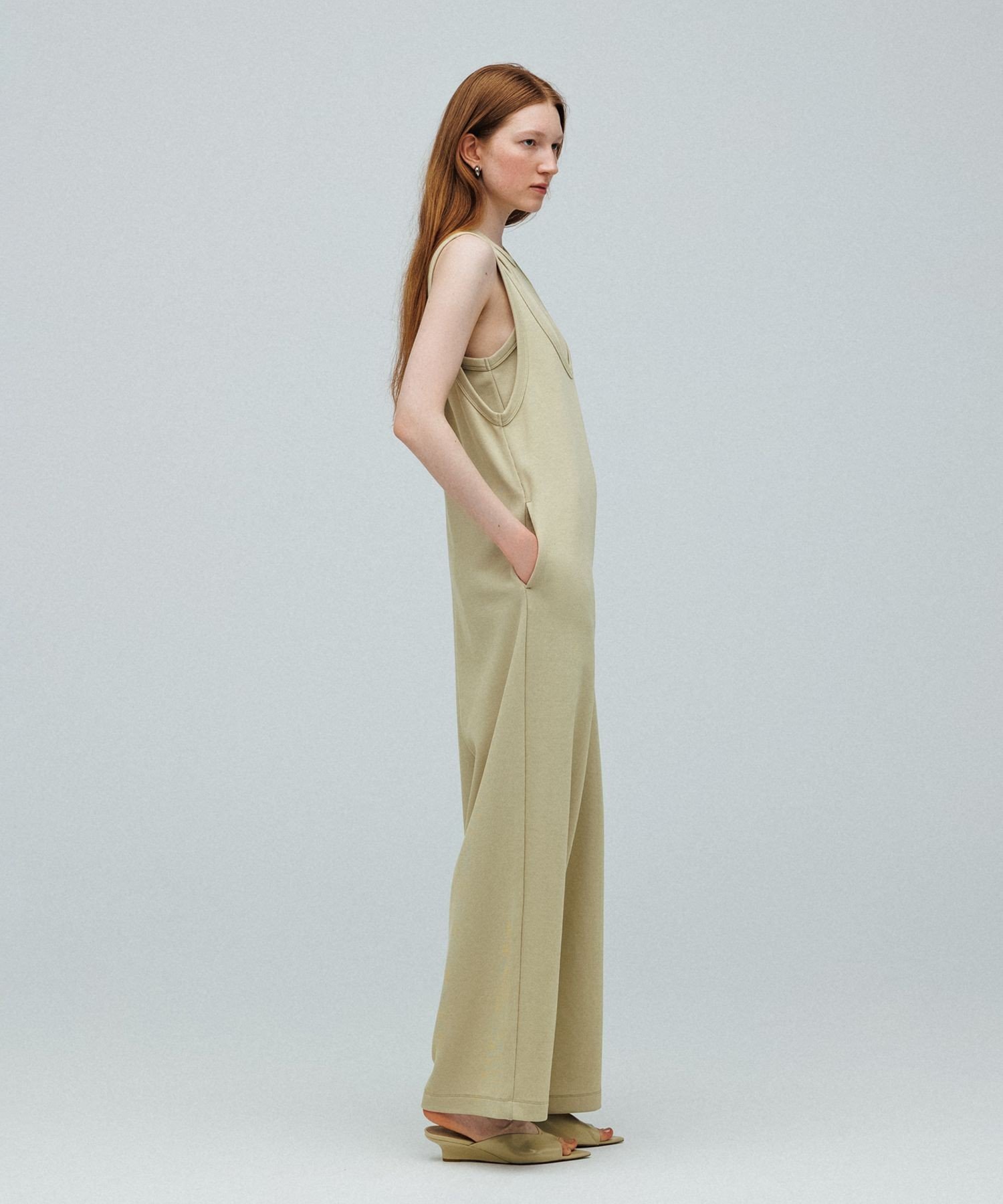 ADAM ET ROPE'｜【サステナブル】Wフェイスジャージーセットロンパース