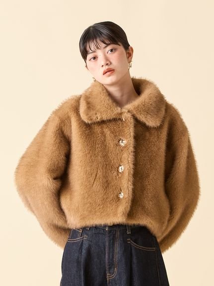 LILY BROWN｜バリエファーショートコート | Rakuten Fashion(楽天