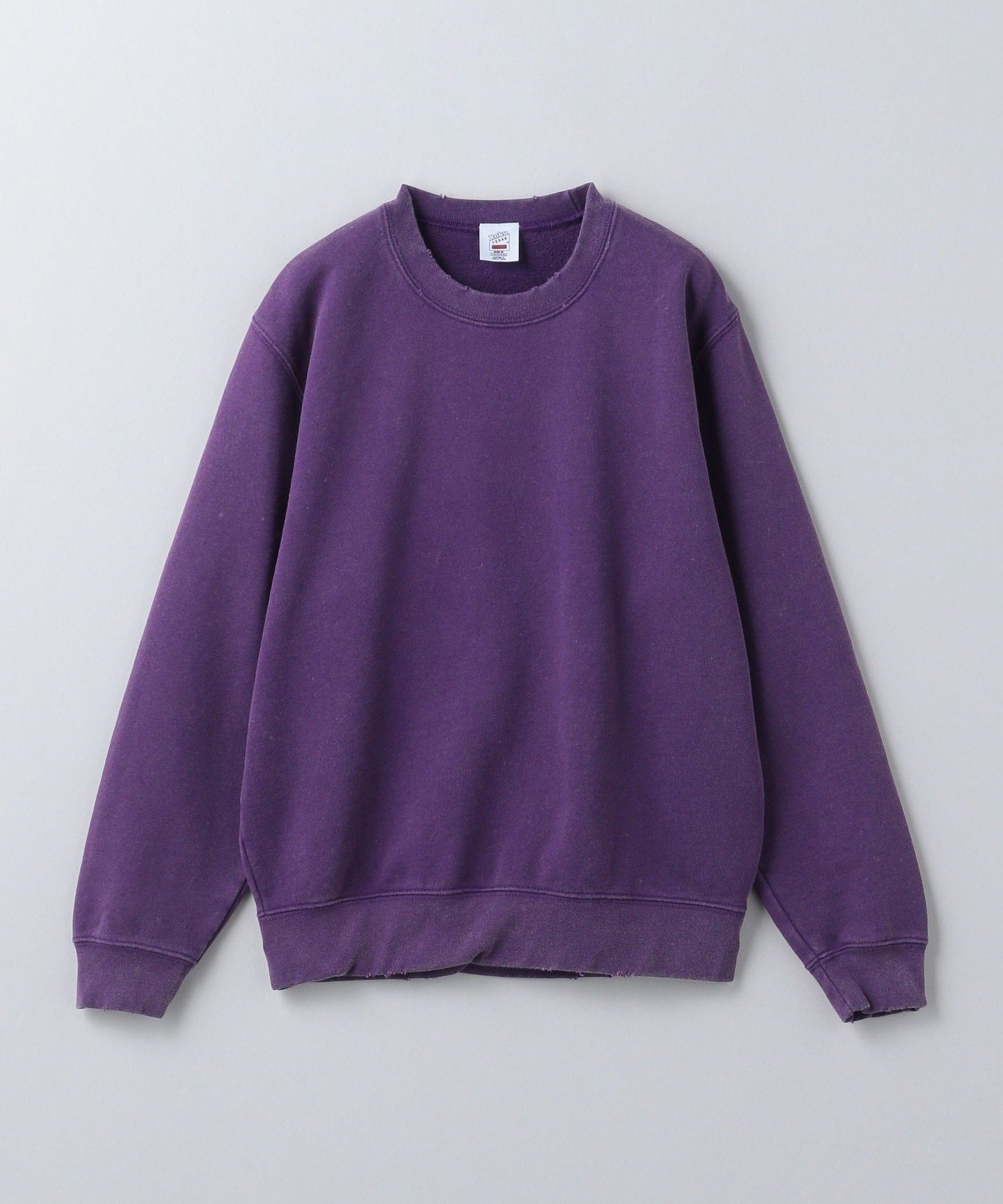 【aaa】6(ROKU) ダメージ スウェット クルーネック 6(ROKU)＞ダメージ スウェット クルーネック