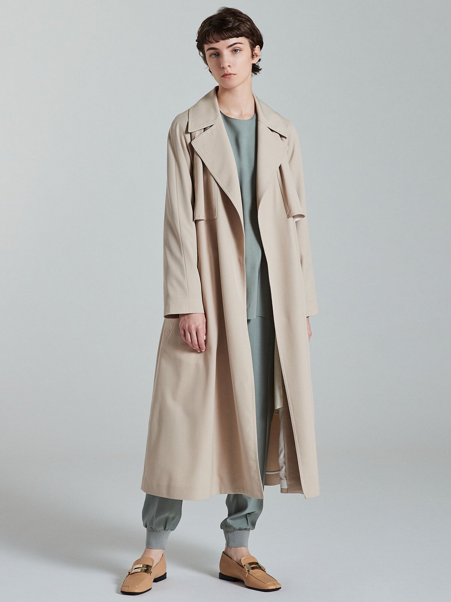 TOMORROWLAND｜ウールギャバジン ガウンコート | Rakuten Fashion(楽天