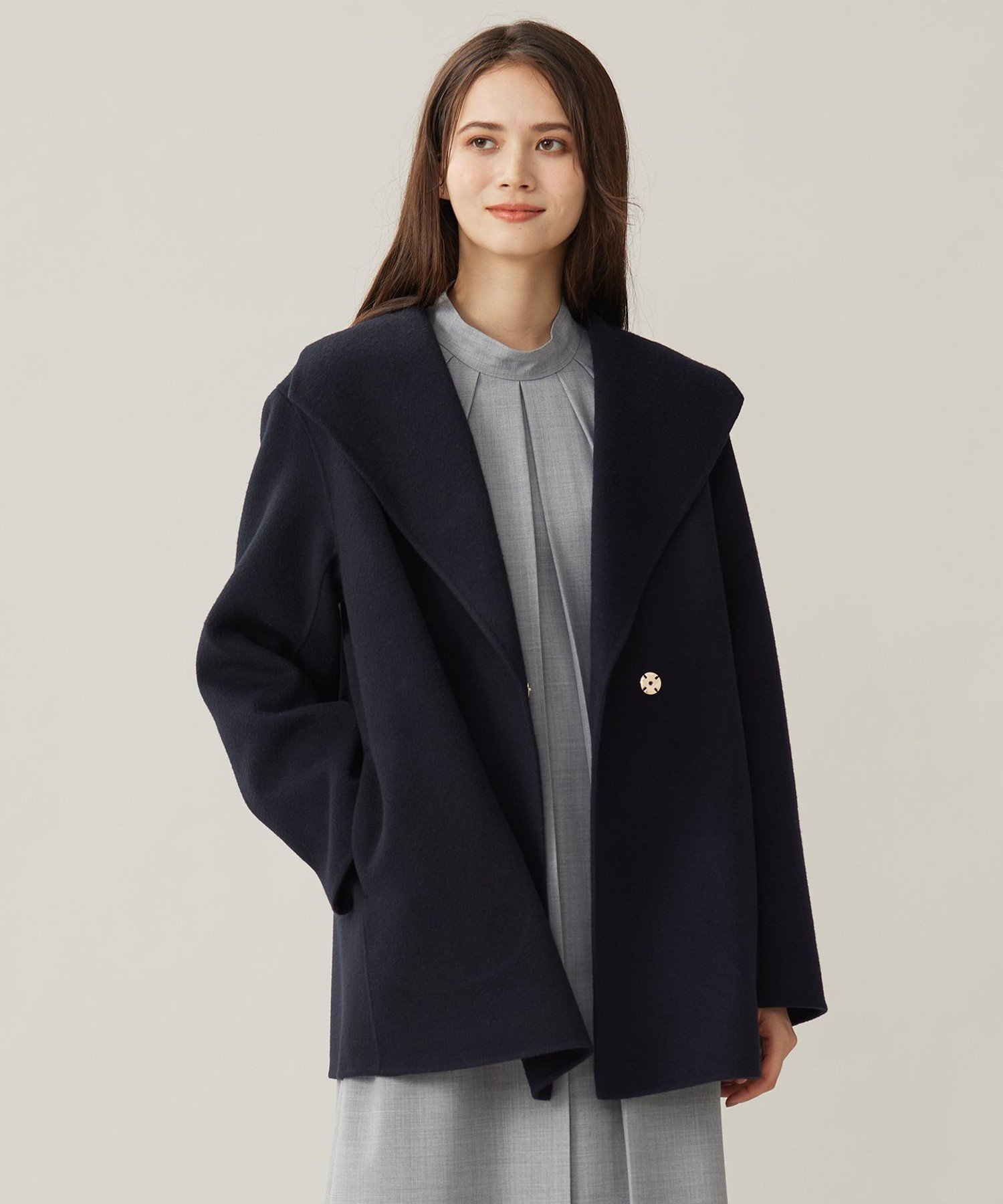 自由区｜ウールリバーショート コート | Rakuten Fashion(楽天