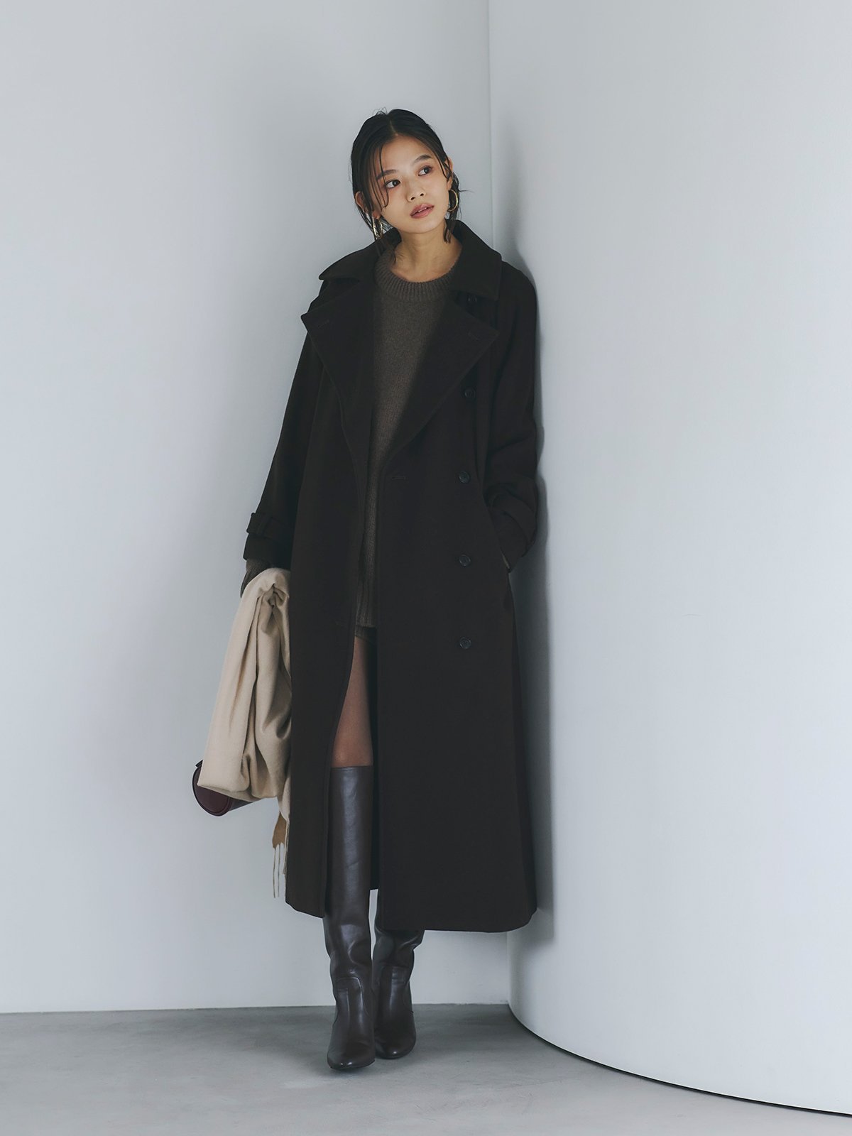 anuans｜HAMILTONウールカシミヤクルーネックプルオーバー | Rakuten