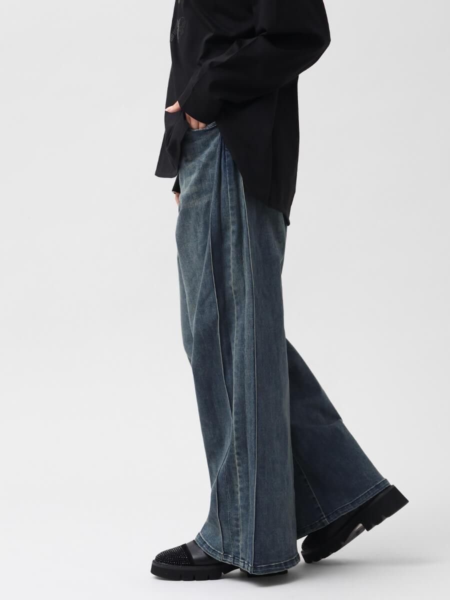 Vin｜サイドタックストレッチデニムパンツ | Rakuten Fashion(楽天