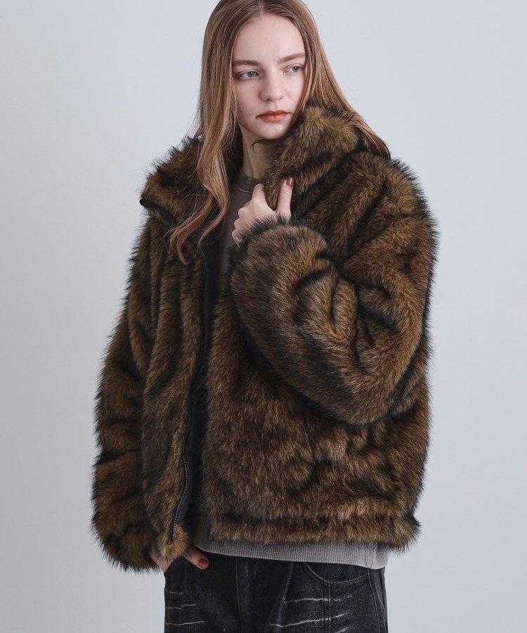tk.TAKEO KIKUCHI｜ミックスフェイクファーブルゾン | Rakuten Fashion