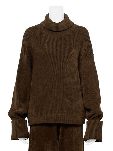 Mila Owen｜【セットアップ対応】モールヤーンタートルニットプル