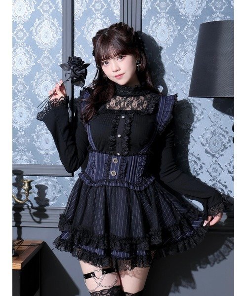 NOEMIE｜ゴシックフリルレースアップケープコート | Rakuten Fashion