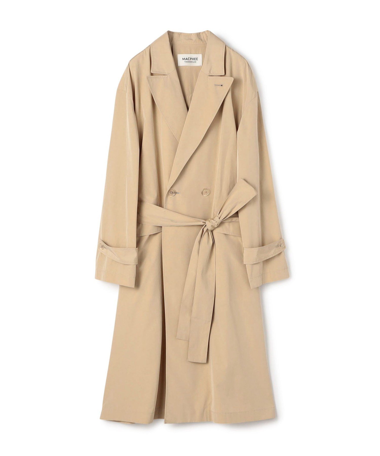 TOMORROWLAND｜ウォーターレぺレントタフタ ベルテッドコート