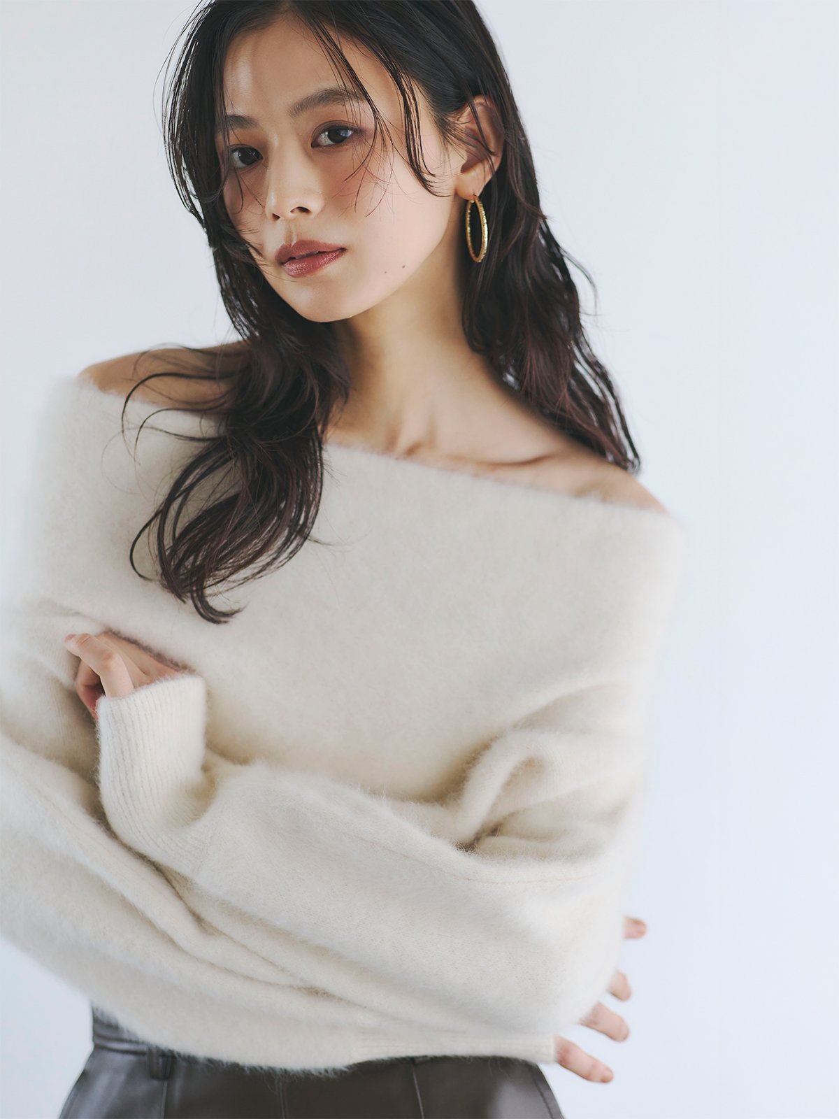 anuans｜ラクーンフォックスオフショルニットプルオーバー | Rakuten