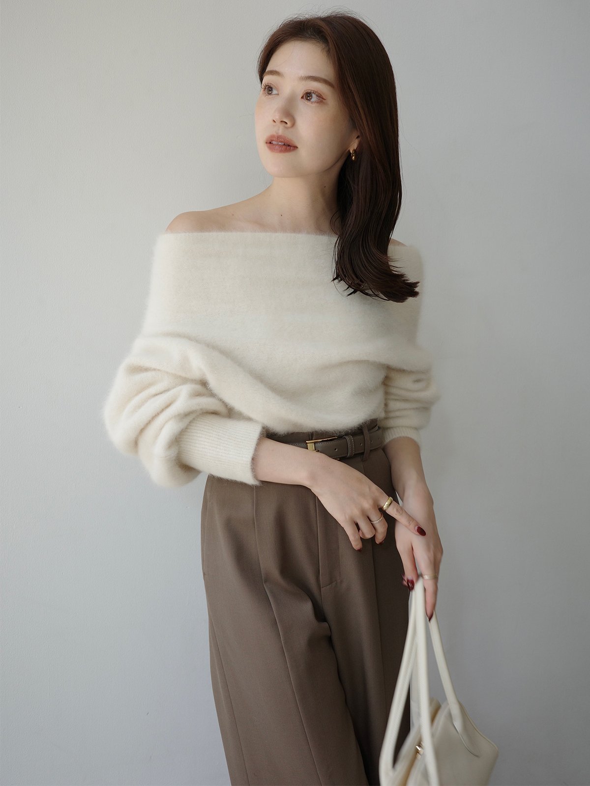 anuans｜ラクーンフォックスオフショルニットプルオーバー | Rakuten