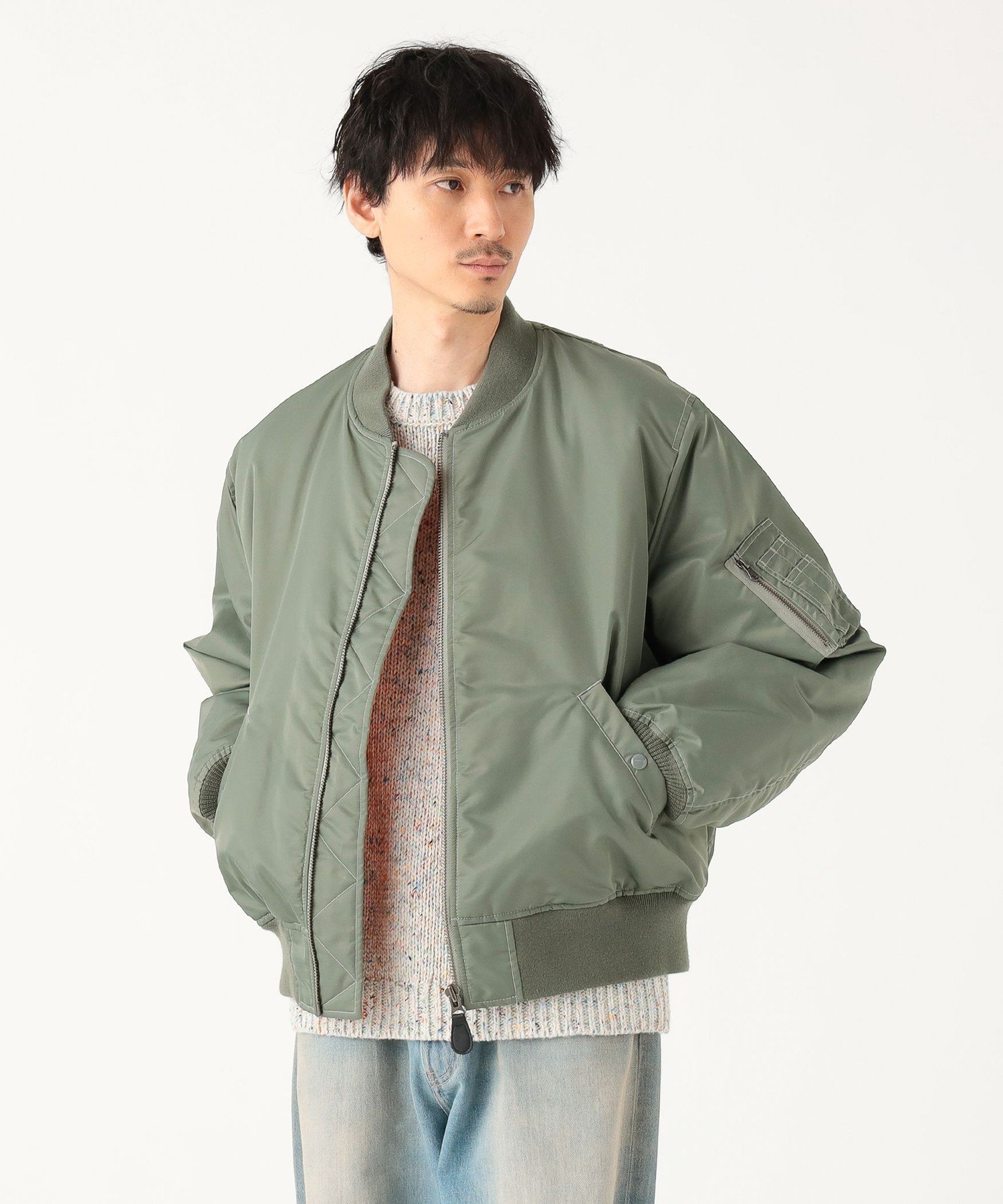 BEAMS MEN｜リラックスフィット THERMOLITE(R) MA-1 (撥水) | Rakuten