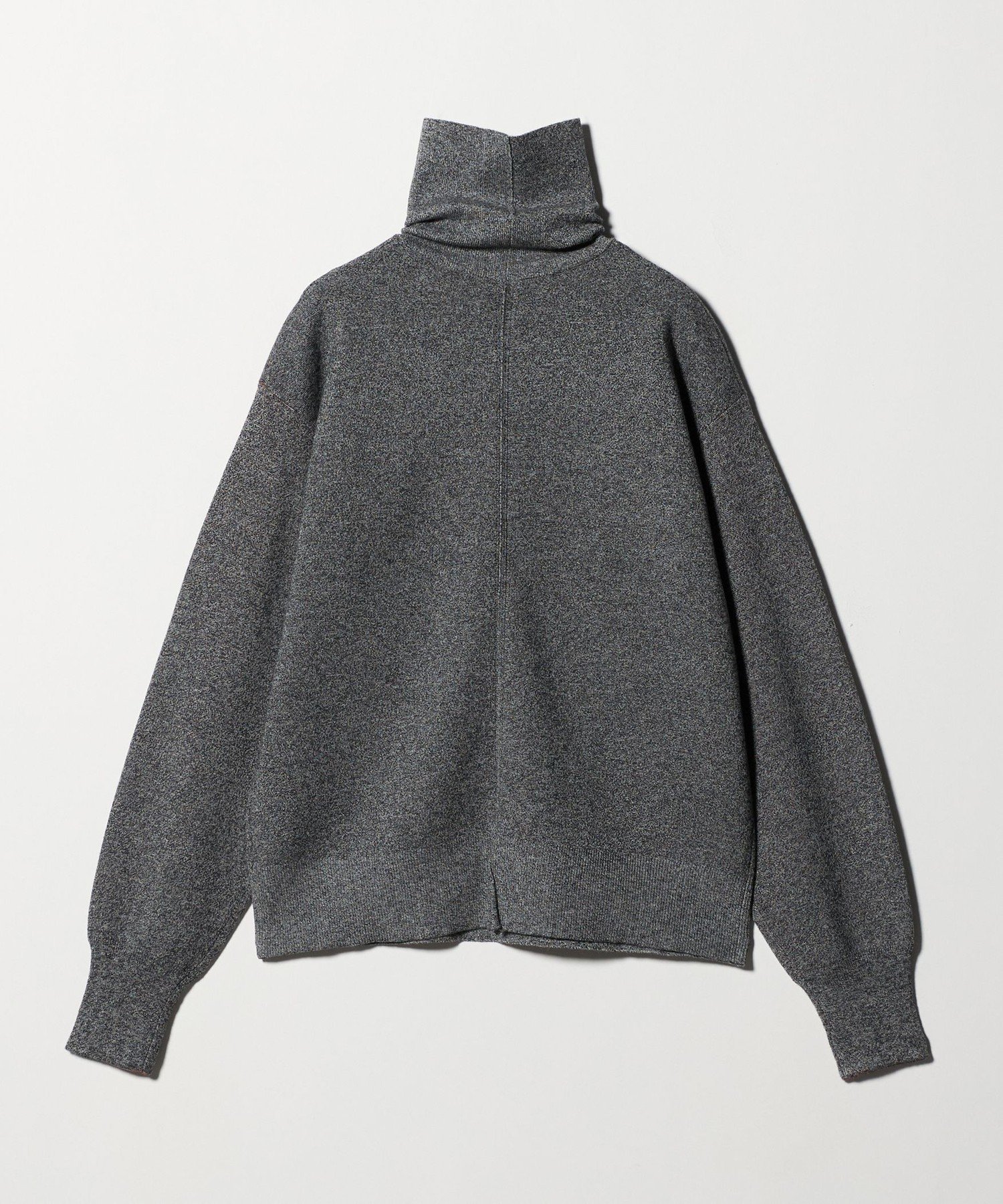 6（ROKU）　コットンウールミラノリブ タートルネック ニット　ダークグレー BEAUTY&YOUTH UNITED ARROWS｜<6(ROKU)>コットンウール ミラノリブ