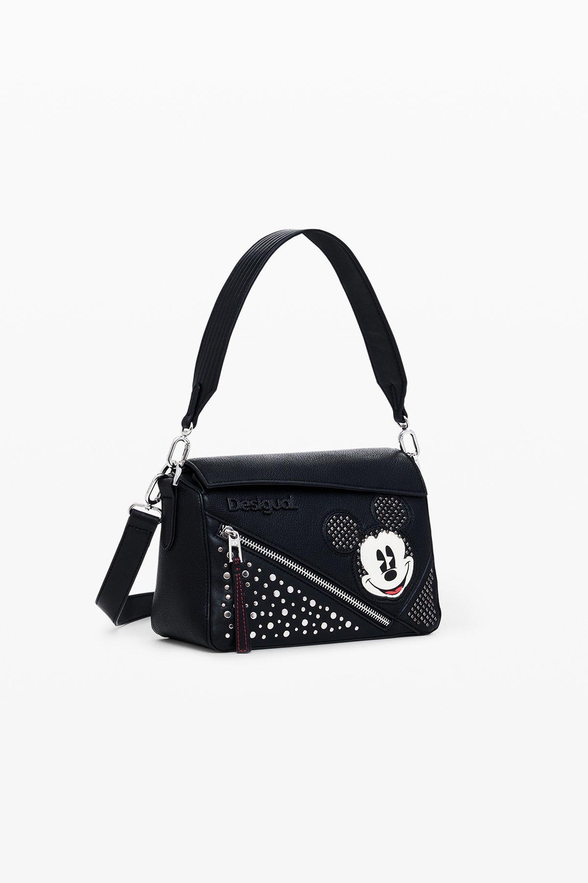 Desigual｜ミッキーマウス スタッズショルダーバッグ | Rakuten
