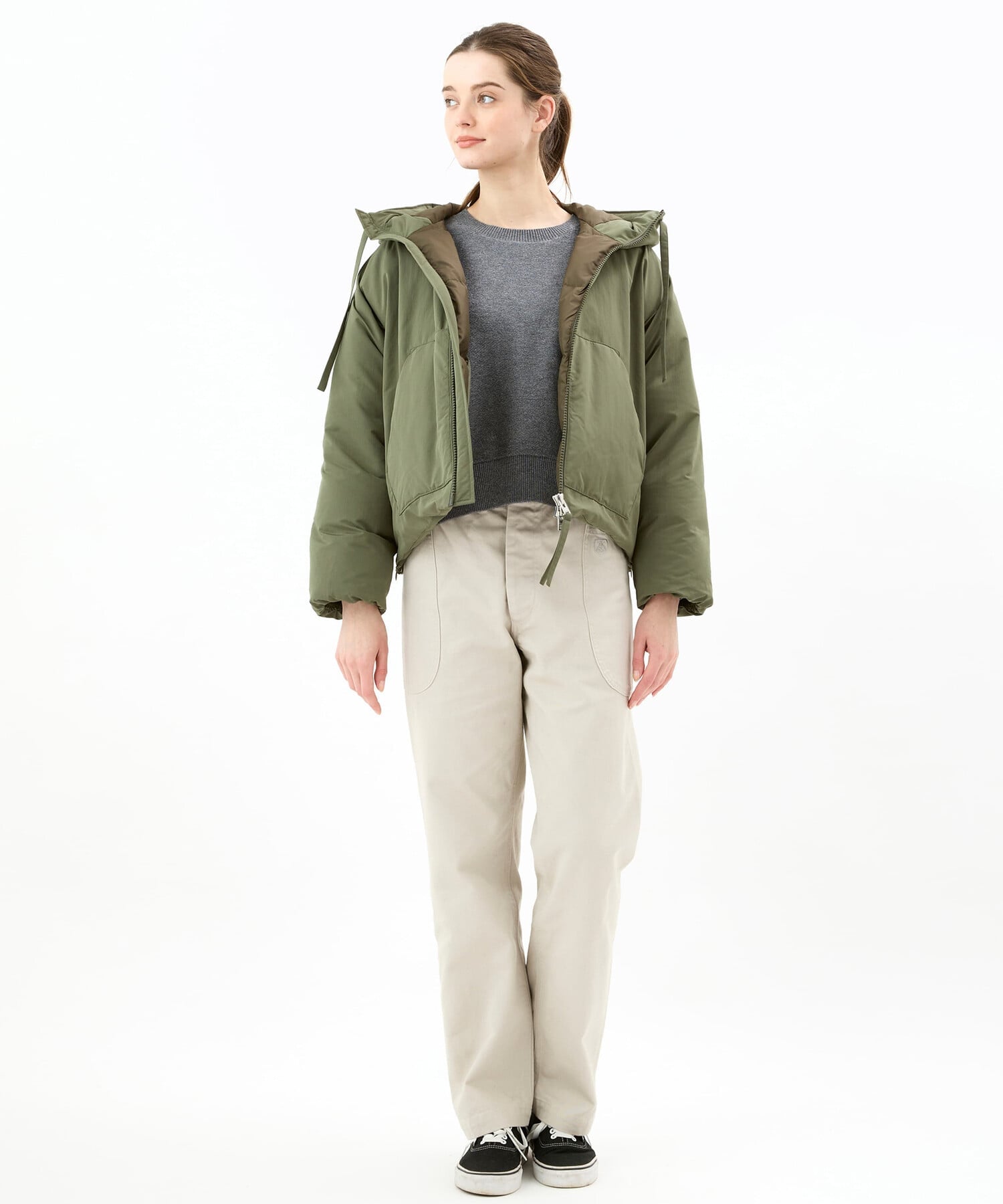 Bshop｜ORCIVAL | ポリエステルタフタ フードダウンジャケット WOMEN