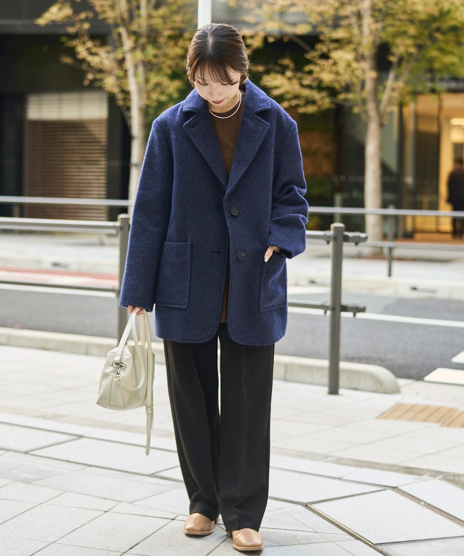 coen｜【RONEL】シャギージャケットコート | Rakuten Fashion(楽天