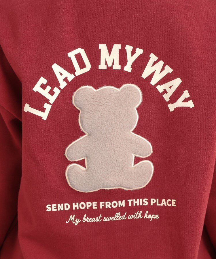 PINK-latte｜◇ボアくまちゃんアップリケ裏起毛トレーナー | Rakuten