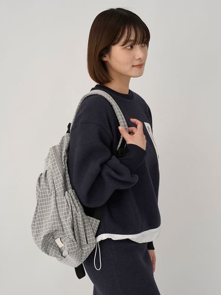 emmi｜ボックスチェックギャザーボディーバックパック | Rakuten