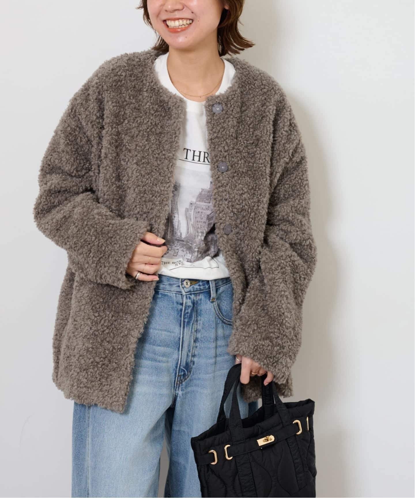 JOURNAL STANDARD relume｜《WEB限定追加2》ボアカラーレスジャケット