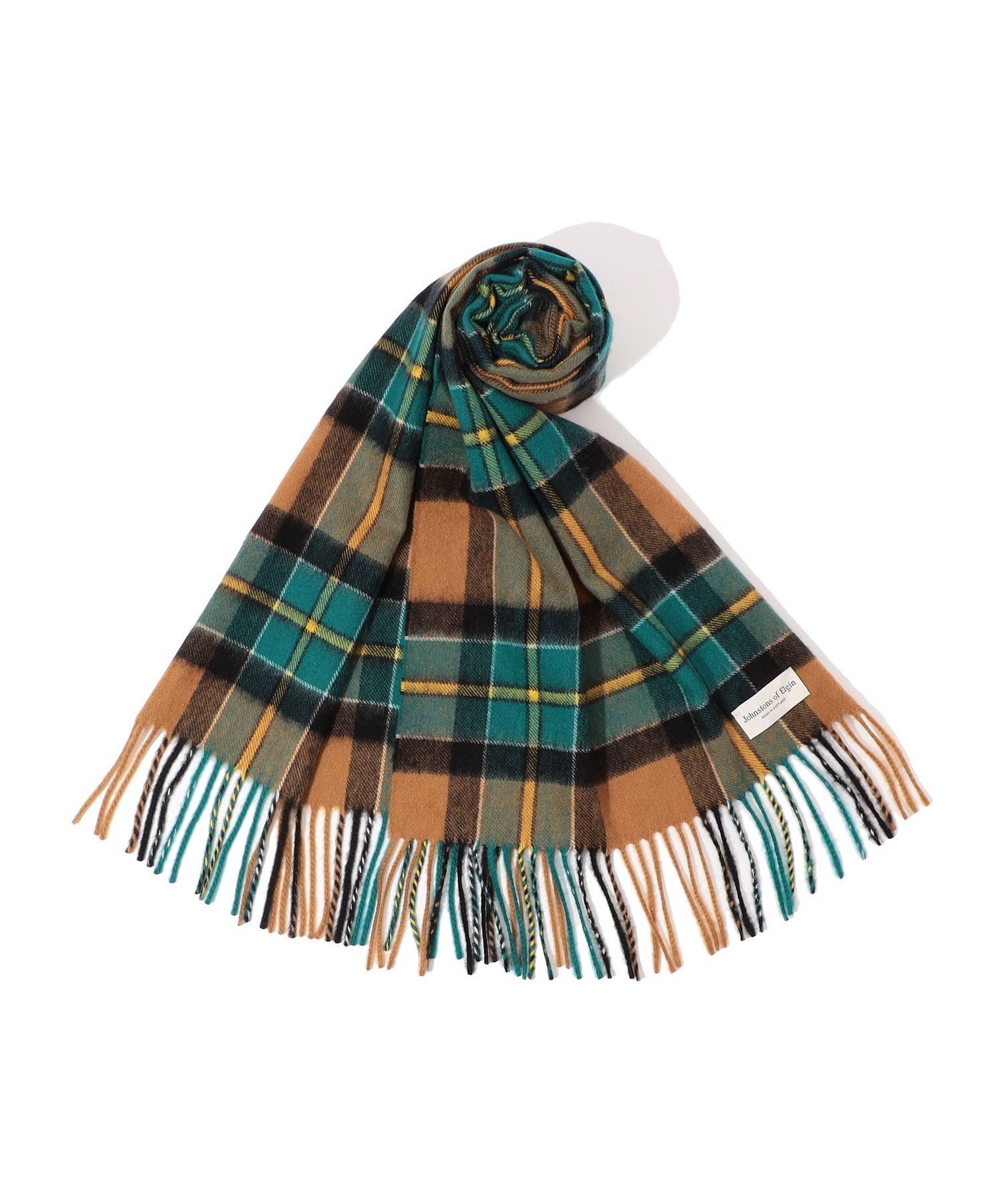 TOMORROWLAND｜Johnstons of Elgin カシミヤ タータンチェックマフラー