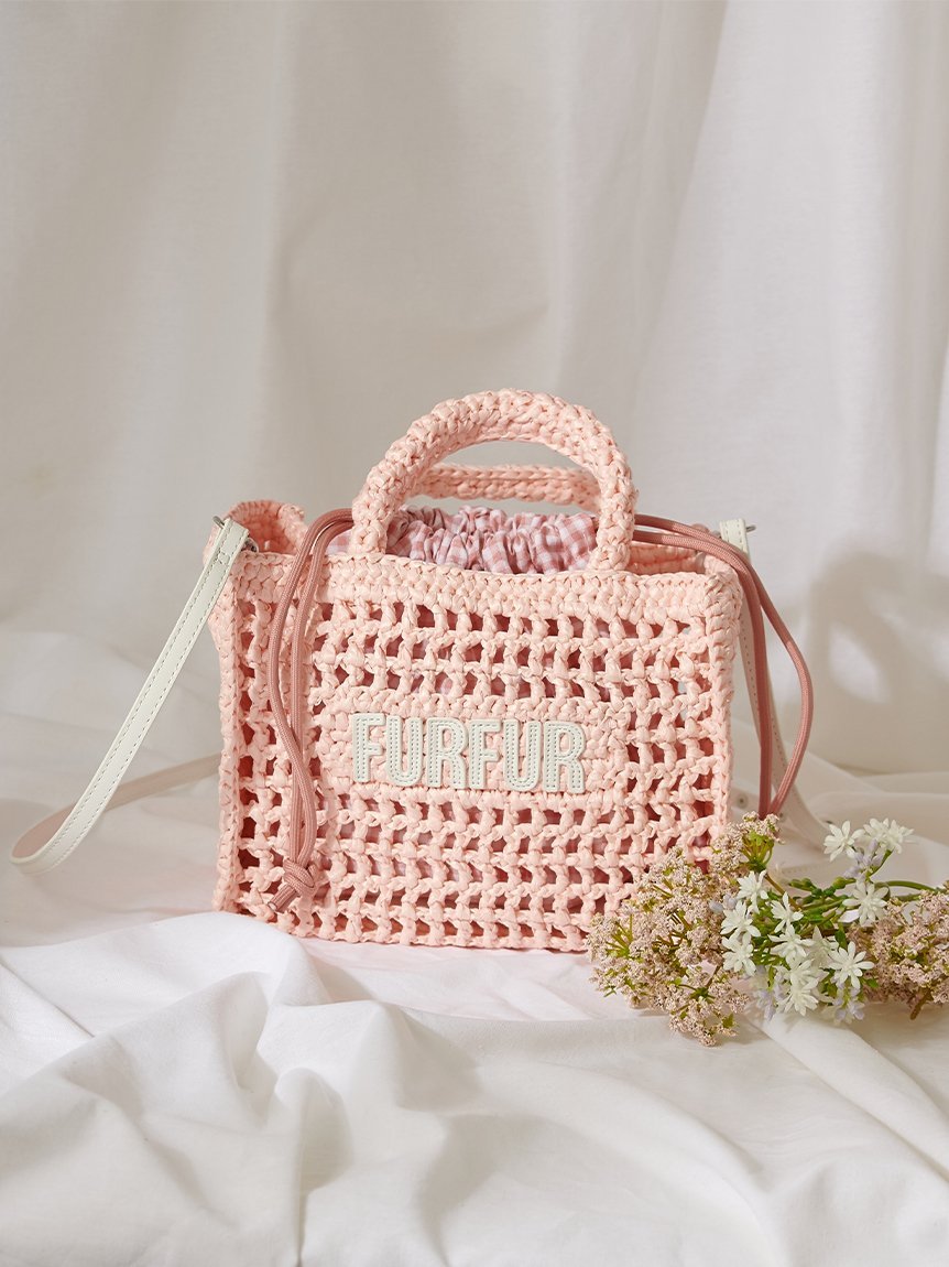 FURFUR｜【限定カラー】ラフィアロゴトートバッグ | Rakuten Fashion