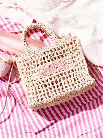 FURFUR｜【限定カラー】ラフィアロゴトートバッグ | Rakuten Fashion