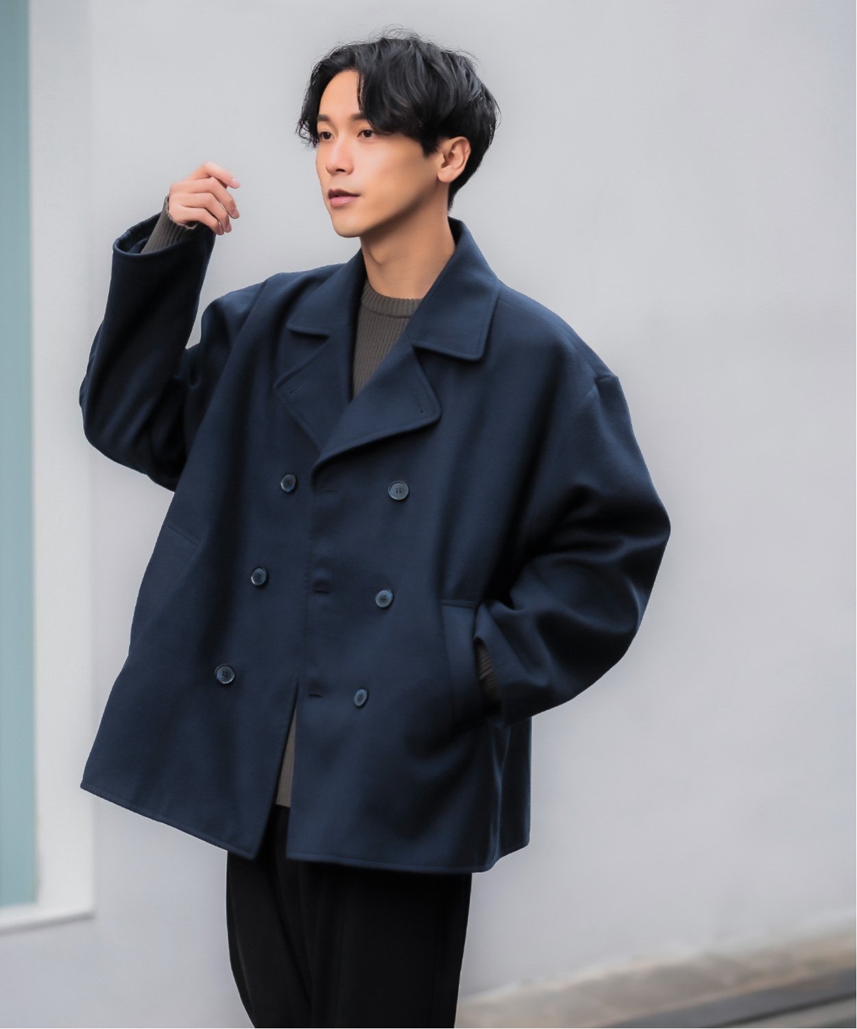 improves｜オーバーサイズ メルトン ピーコート | Rakuten Fashion