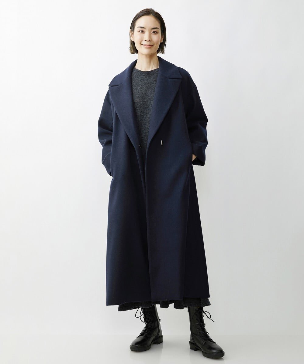 Maison de CINQ｜[小さいサイズ]ウールビーバーロングチェスターコート