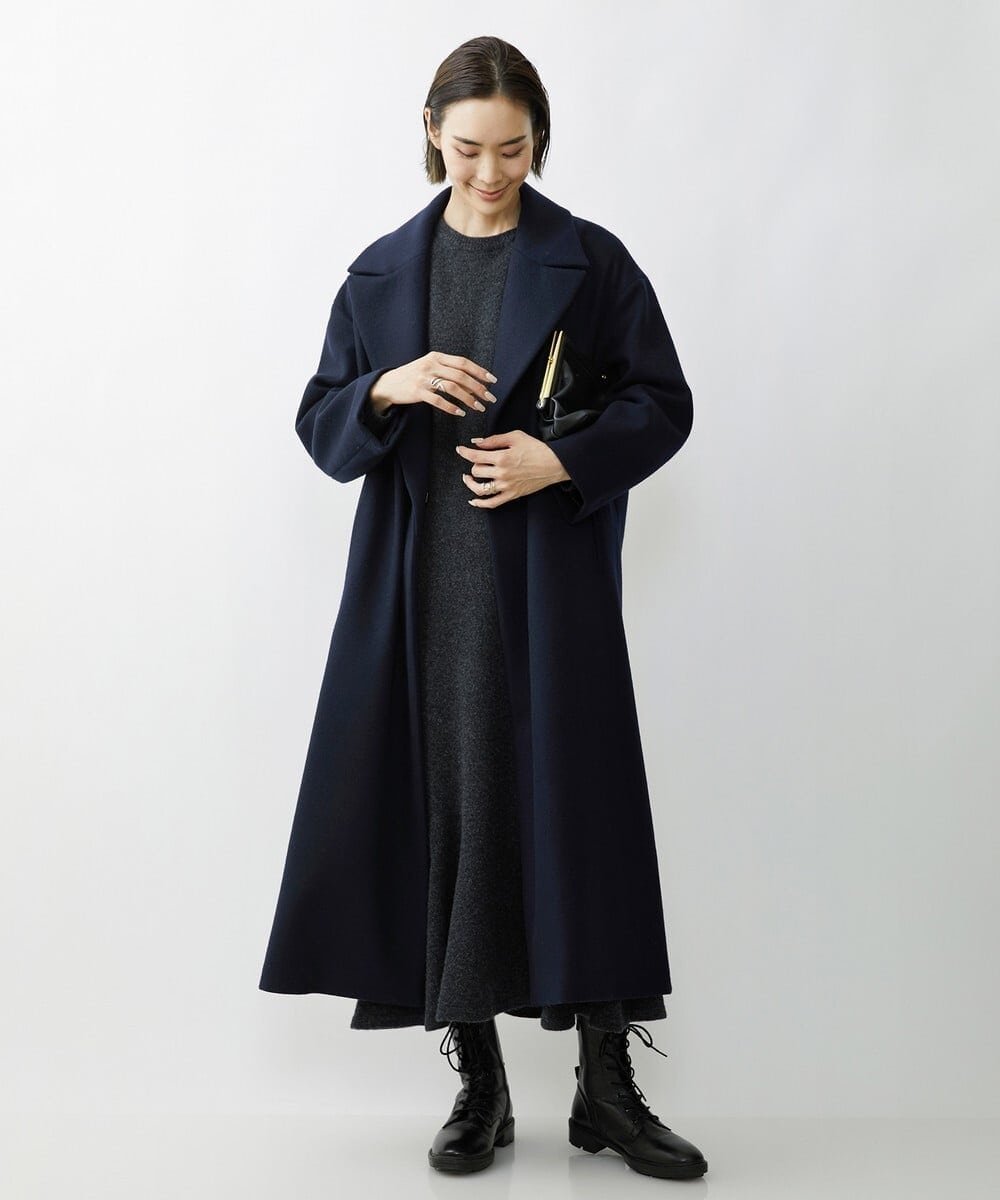 Maison de CINQ｜[小さいサイズ]ウールビーバーロングチェスターコート