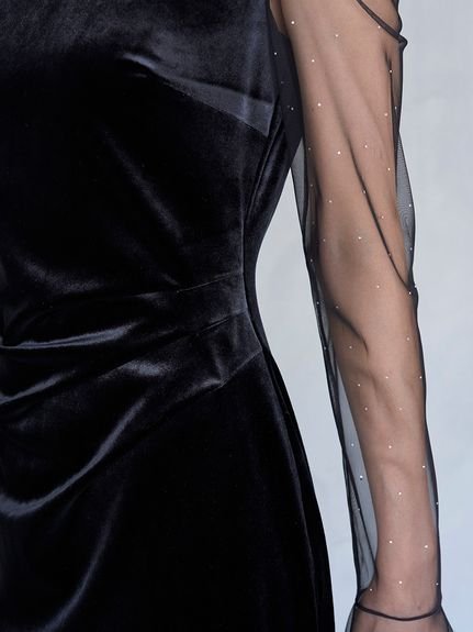 SNIDEL｜シアードッキングベロアドレス【カンヘウォン着用】 | Rakuten