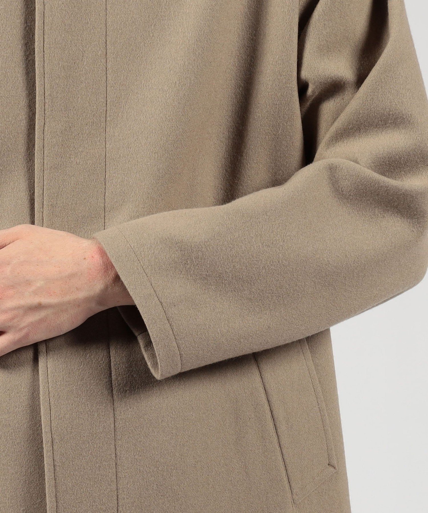 TOMORROWLAND｜ウールナイロン バルカラーコート | Rakuten Fashion