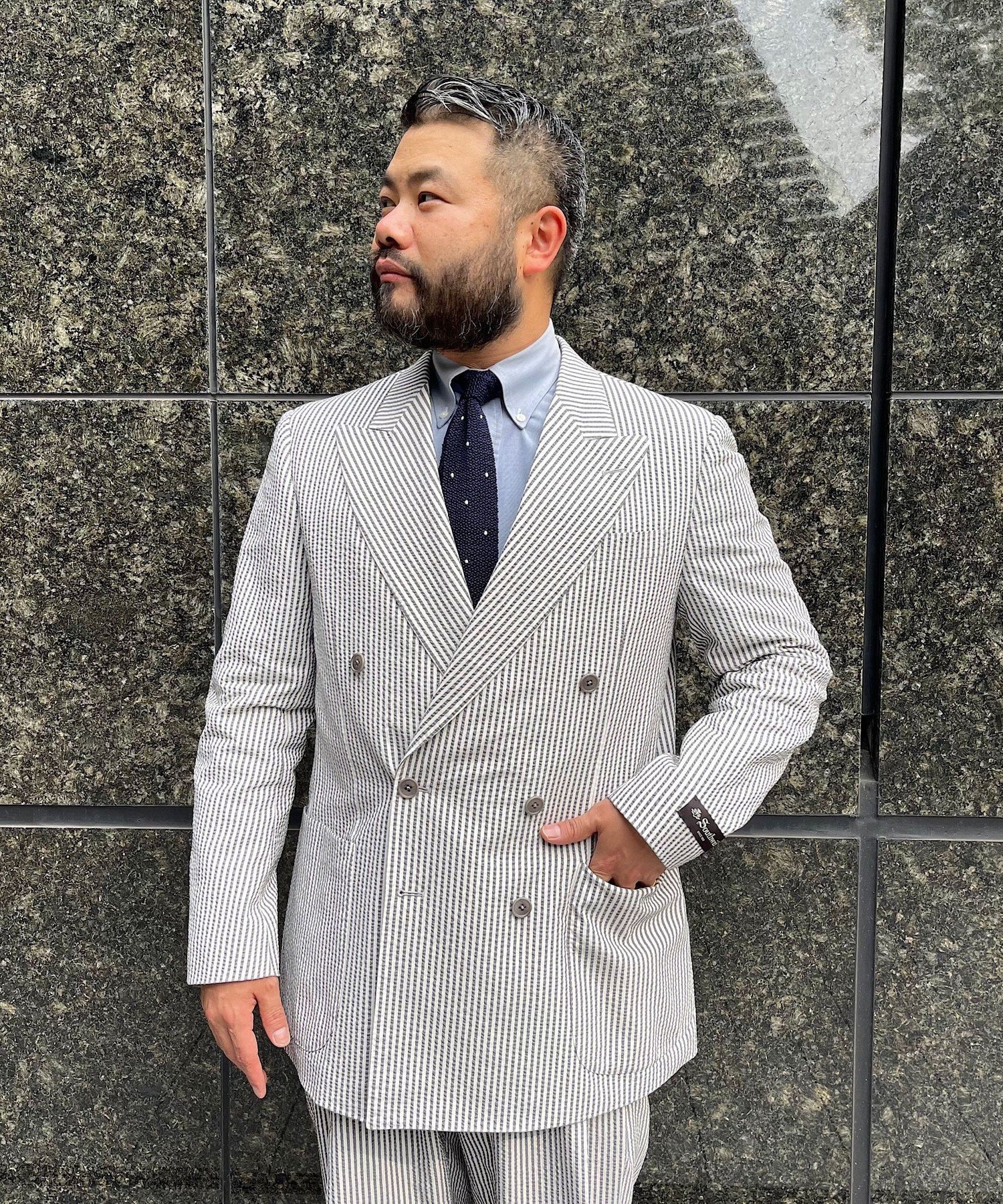 SHIPS｜Southwick: KAZUKI NAGAYAMA シアサッカー ダブルブレスト