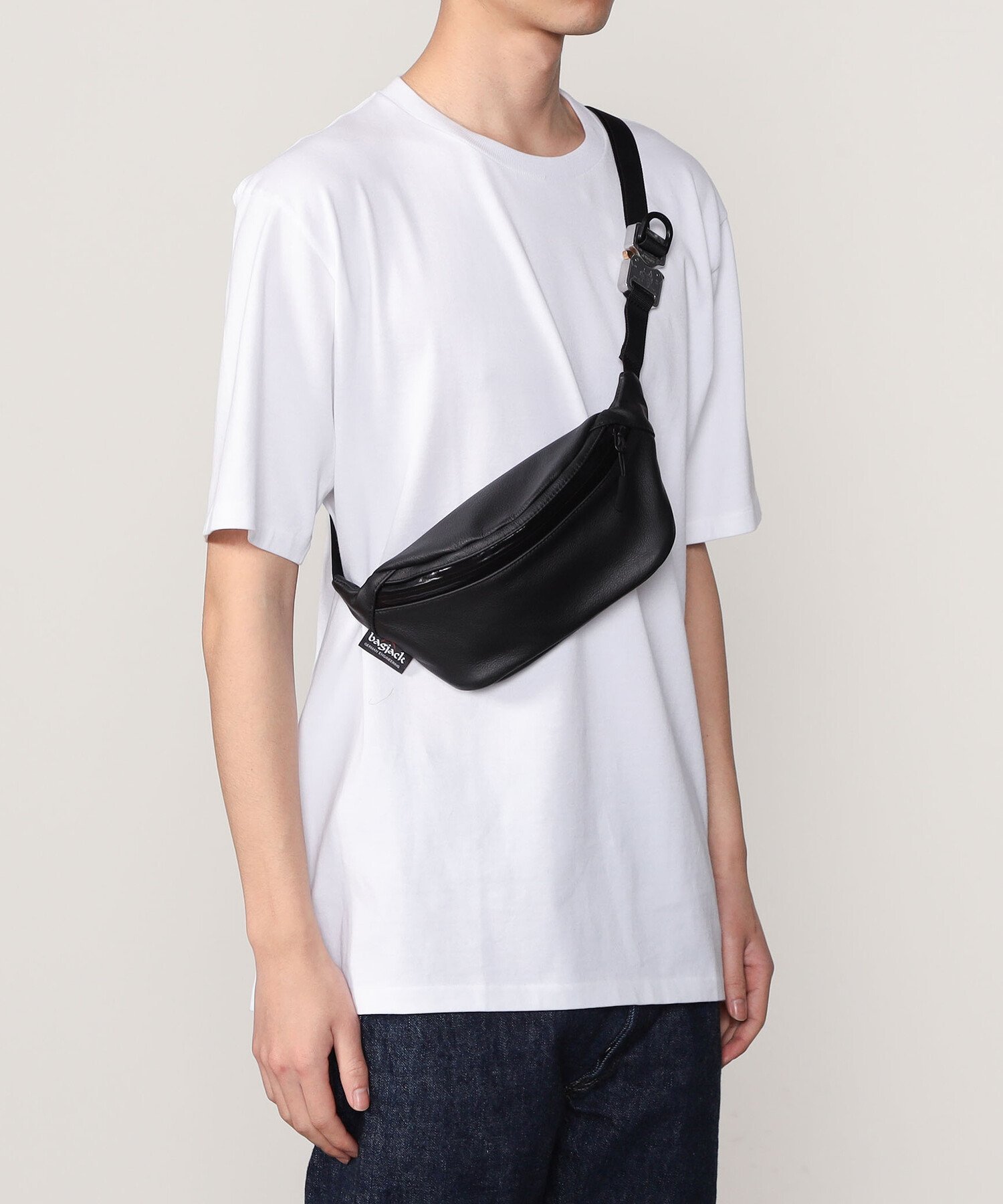 bagjack Bshop別注 レザーヒップバッグ バッグジャック ブラック Bshop｜bagjack |<別注>レザートートバッグ | Rakuten Fashion(楽天