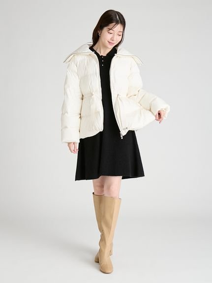 CELFORD｜【撥水加工】ファー襟付きキルティングショートコート