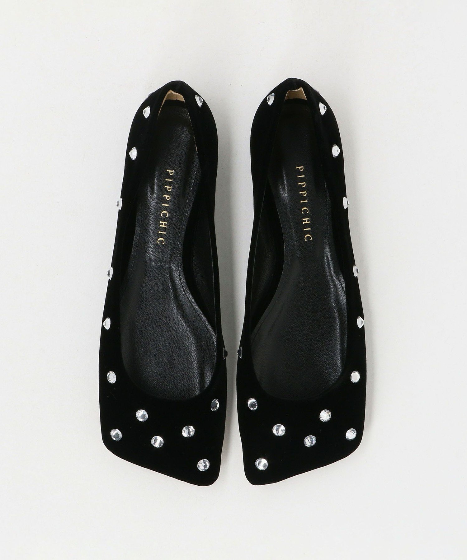 ＜PIPPICHIC＞LINDA ビジュー フラットシューズ PIPPICHIC＞LINDA ビジュー フラットシューズ