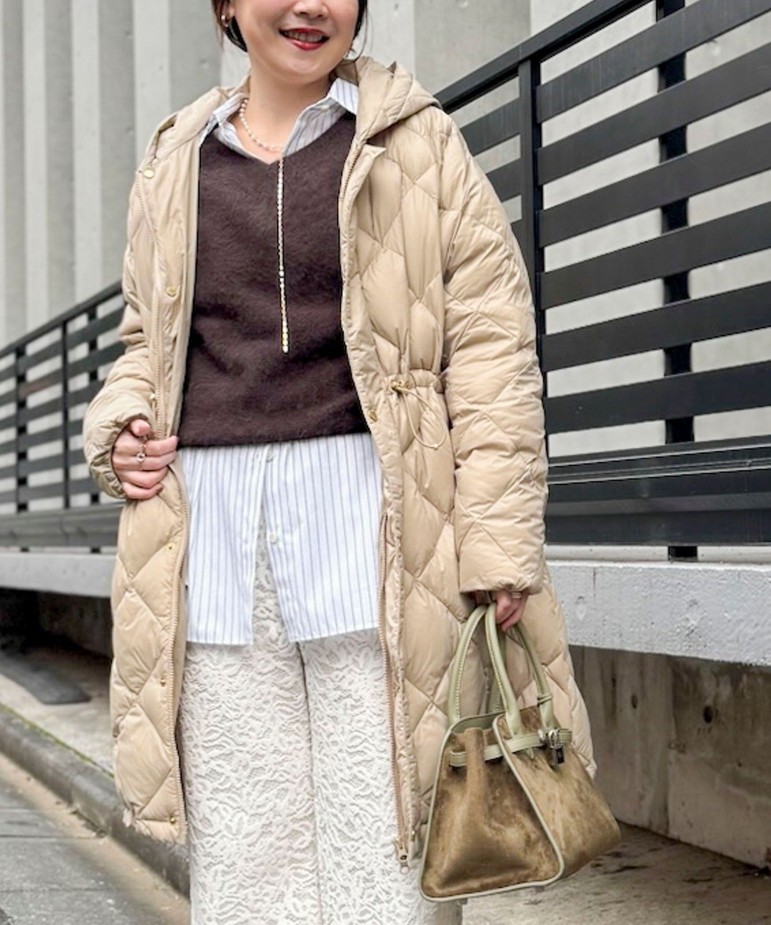 NOLLEY'S｜【TAION/タイオン】別注ミドル丈Aラインフードダウン