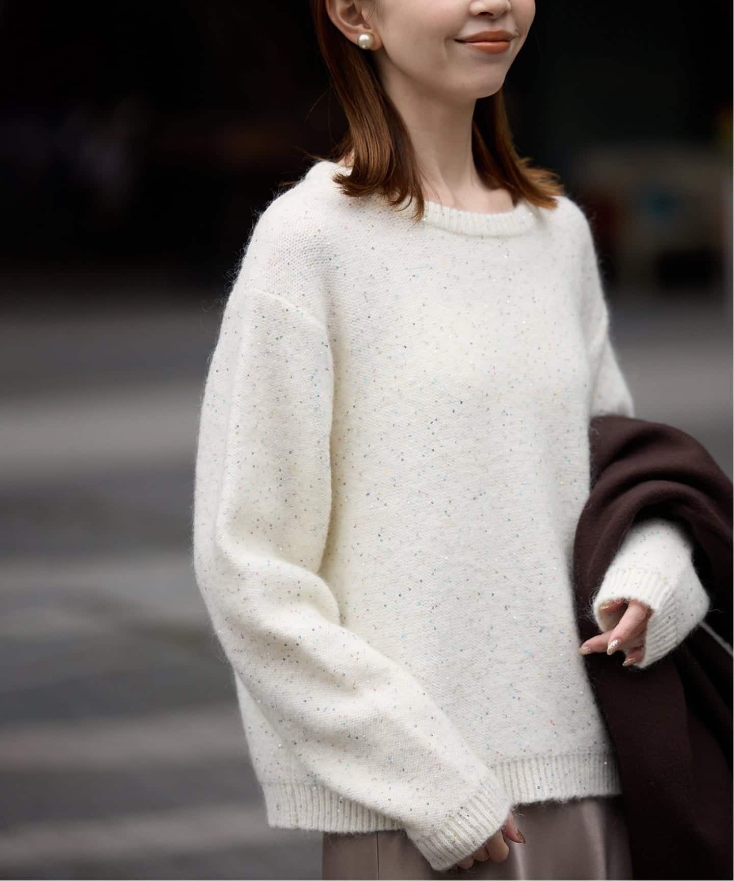 SLOBE IENA｜スパンコールニット | Rakuten Fashion(楽天ファッション