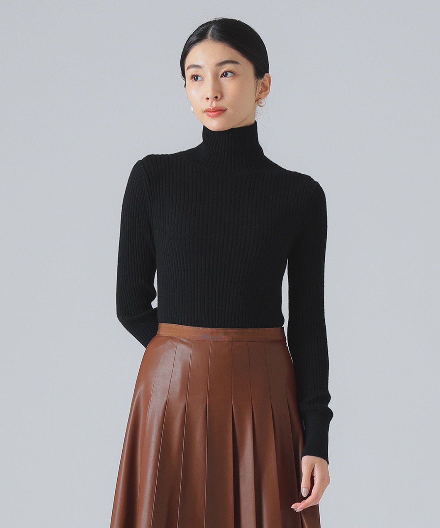 Demi-Luxe BEAMS｜カシミヤ混 タートルネック ニット | Rakuten