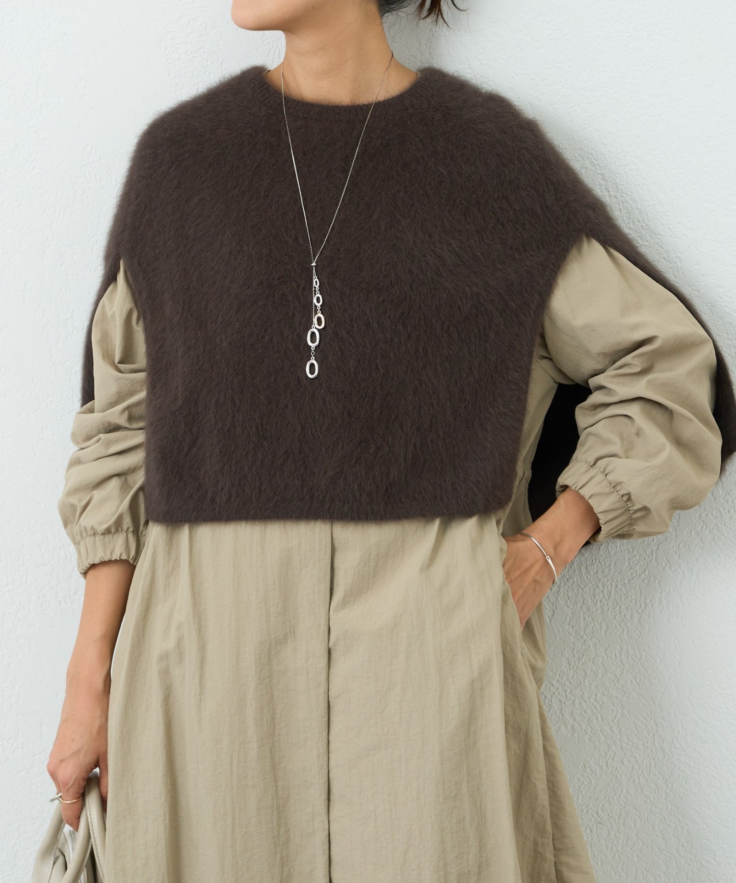 BEARDSLEY｜ファーニットポンチョ | Rakuten Fashion(楽天ファッション