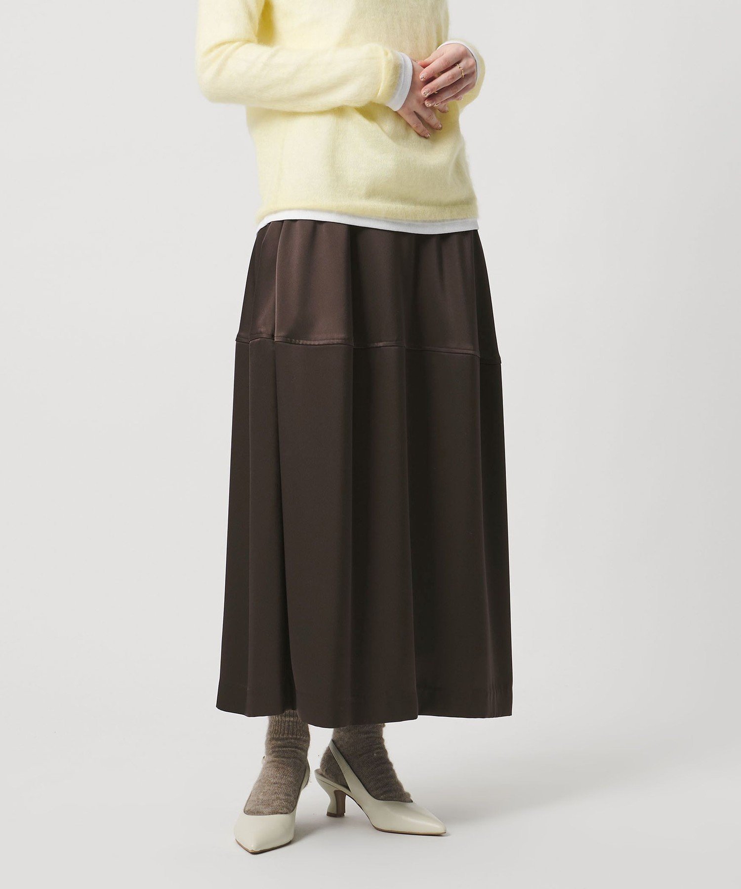 UNITED ARROWS｜サテン コクーン スカート -ウォッシャブル- | Rakuten