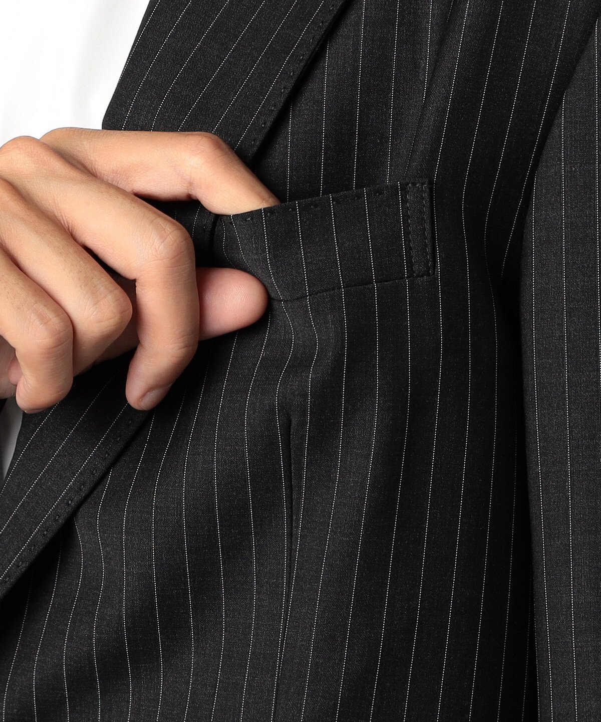 COMME CA MEN｜【ブライトリーセットアップ】マニッシュストライプ