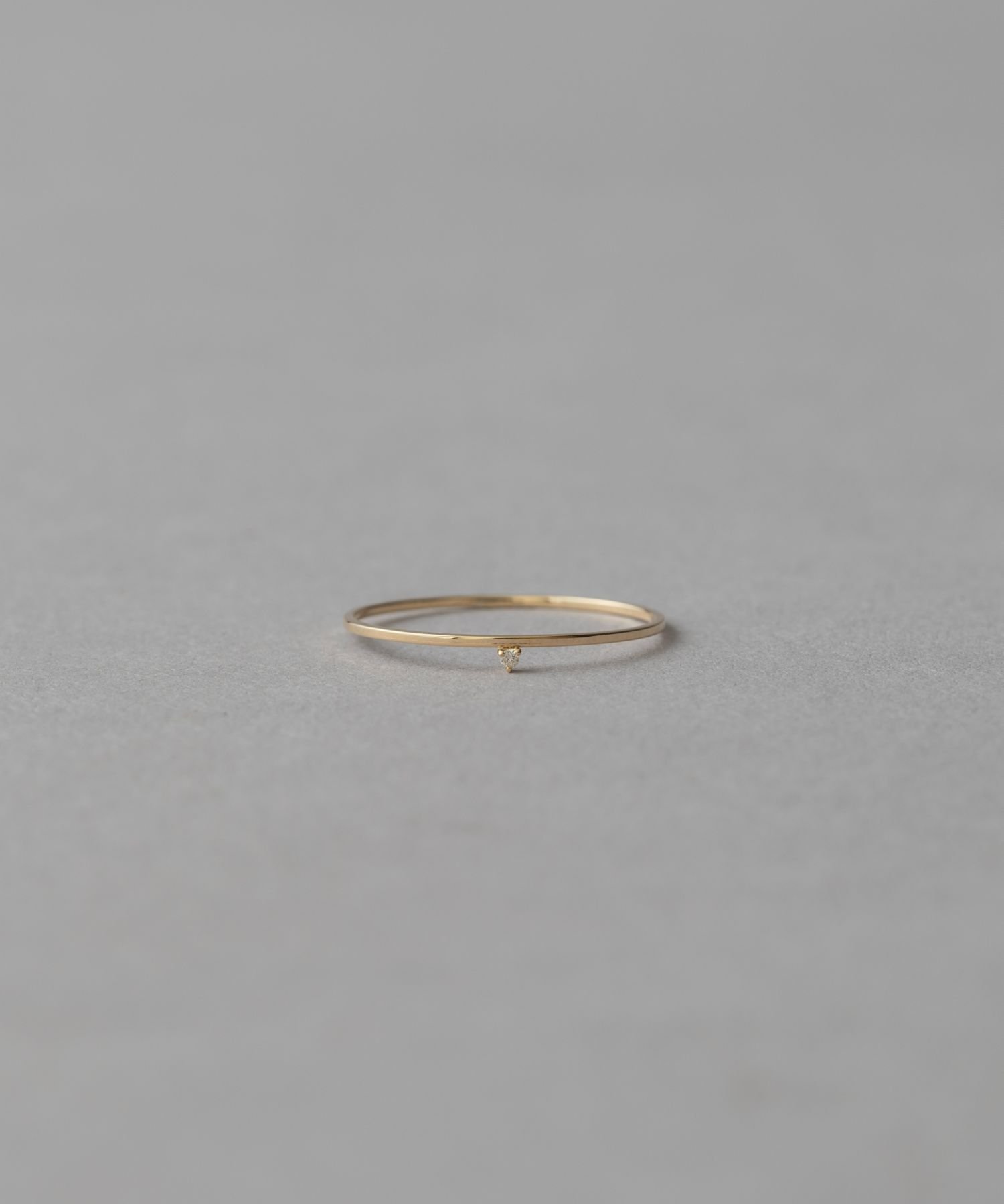 ete｜[レイヤード] K10YG ムーンストーン/ホワイトトパーズ リング