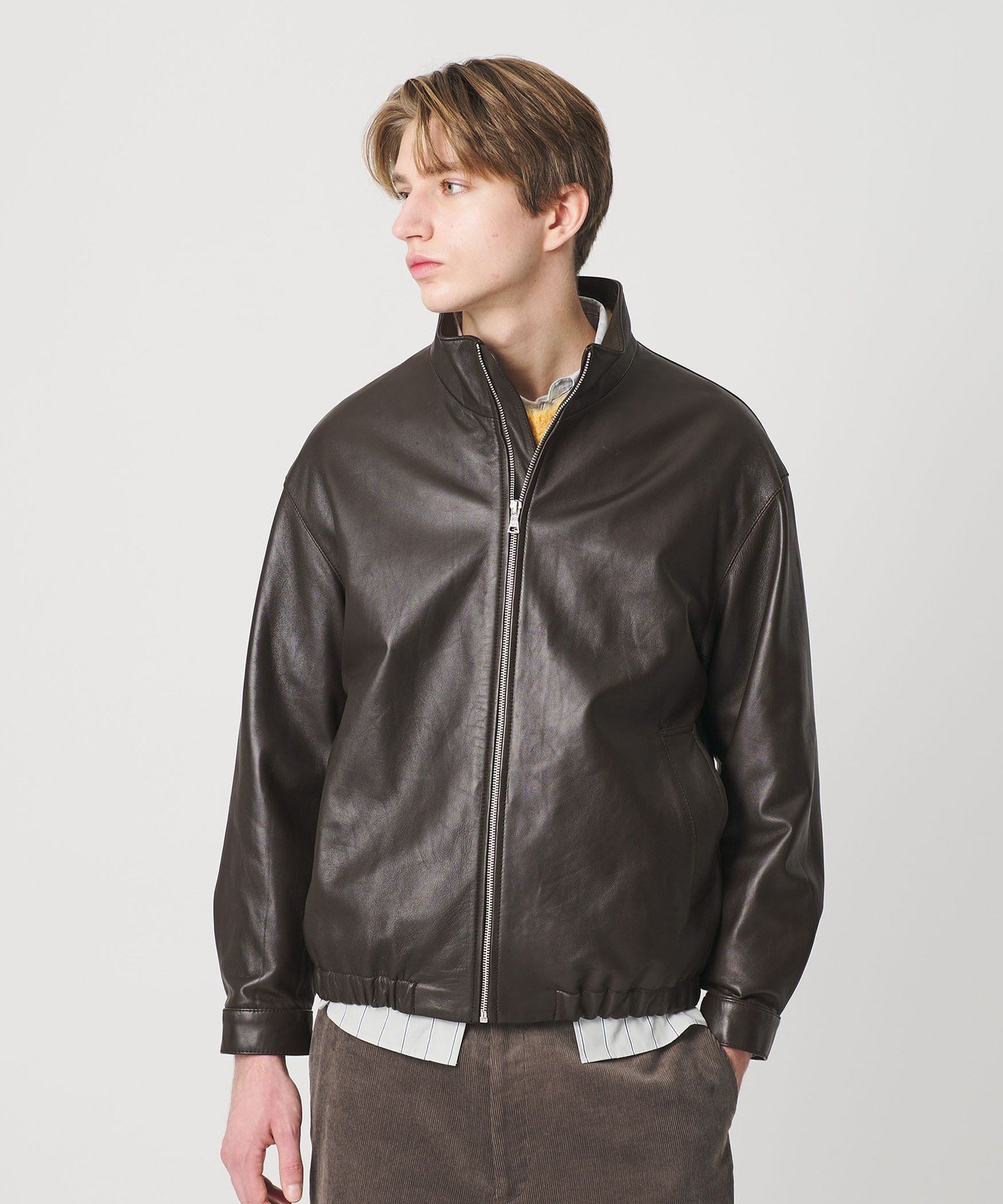 BEAUTY&YOUTH UNITED ARROWS｜セミベジタブル シープ レザー ブルゾン